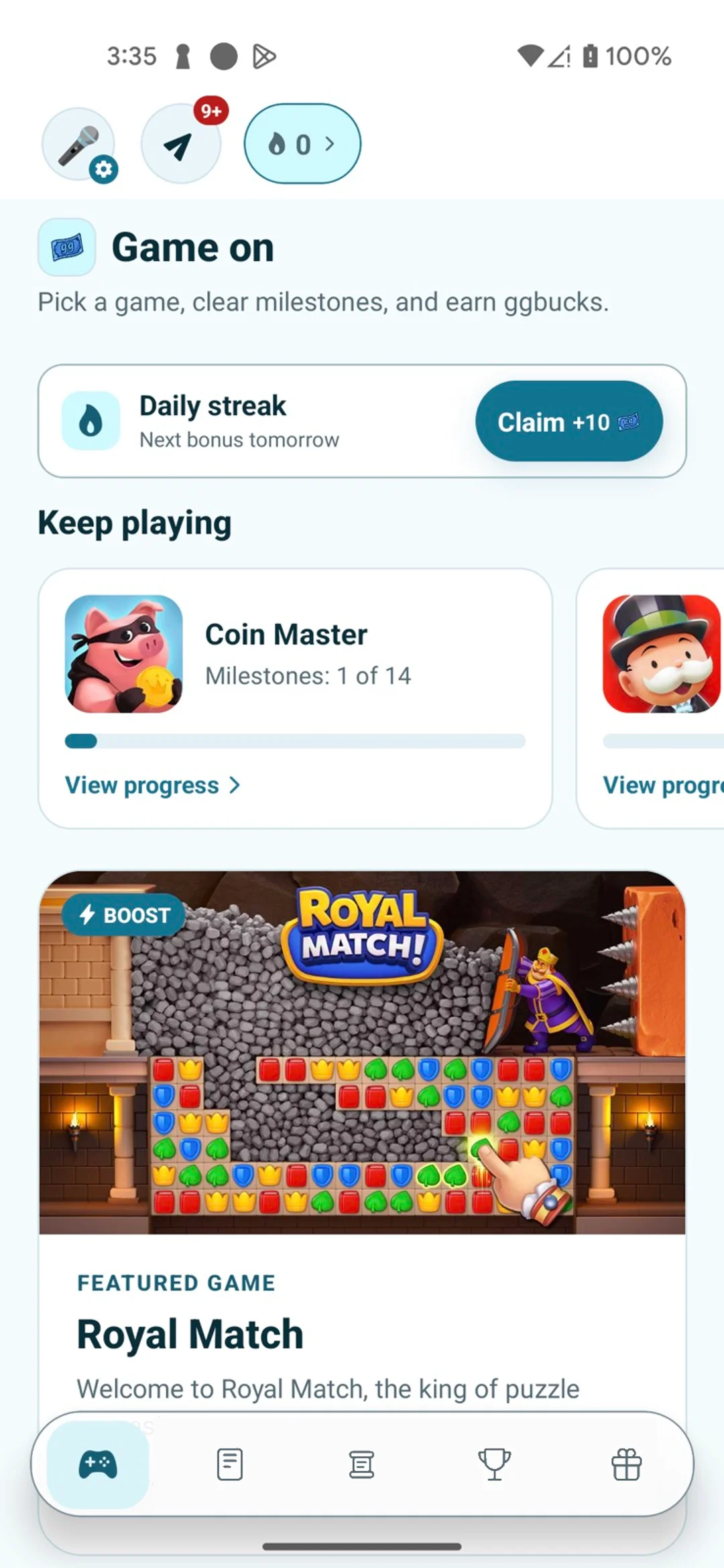 Play games. Get paid.